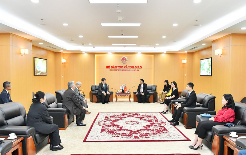 Toàn cảnh cuộc tiếp. Ảnh: Xuân Thường