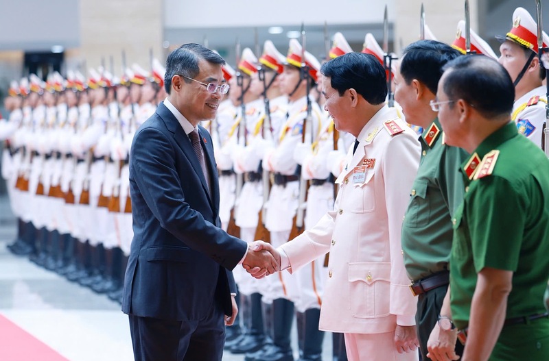 Thủ tướng Lê Minh Hưng dự Hội nghị sơ kết công tác Công an 6 tháng đầu năm 2026 - Ảnh: VGP/Nhật Bắc. Ảnh: VGP/Nhật Bắc