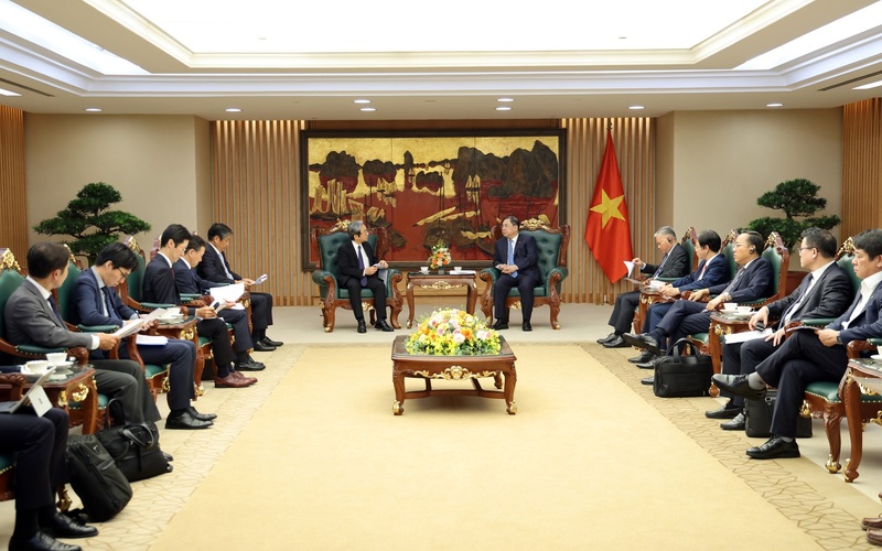 Phó Thủ tướng Thường trực khẳng định Việt Nam sẽ tiếp tục phối hợp với Đại sứ quán Nhật Bản tại Việt Nam, JICA, JETRO và các hiệp hội doanh nghiệp Nhật Bản thúc đẩy quan hệ thương mại, đầu tư giữa hai nước - Ảnh: VGP/Phương Nguyên