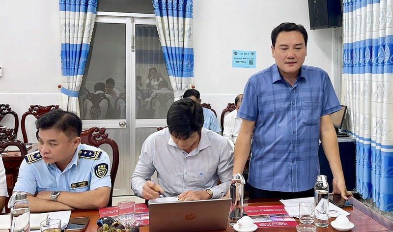 Sở Công Thương hai bên cùng thảo luận, bàn về các giải pháp kết nối giao thương, mở rộng thị trường, hỗ trợ doanh nghiệp. Ảnh: Nam Hương