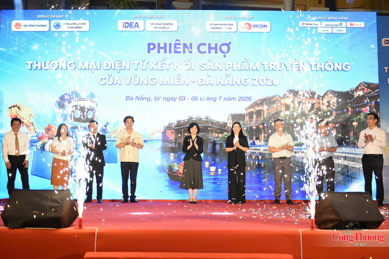 Khai mạc Phiên chợ Thương mại điện tử kết nối sản phẩm vùng miền của Đà Nẵng 2026