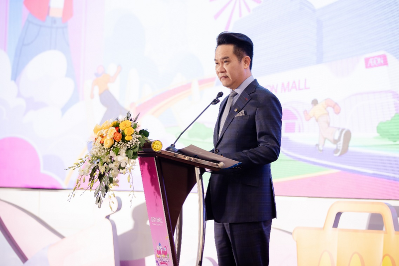 Ông Đặng Hồng Anh - Phó Chủ tịch Tập đoàn TTC cảm ơn sự tin tưởng và đồng hành của Tập đoàn AEON vì đã lựa chọn TTC là một người bạn, một đối tác chiến lược tại Việt Nam