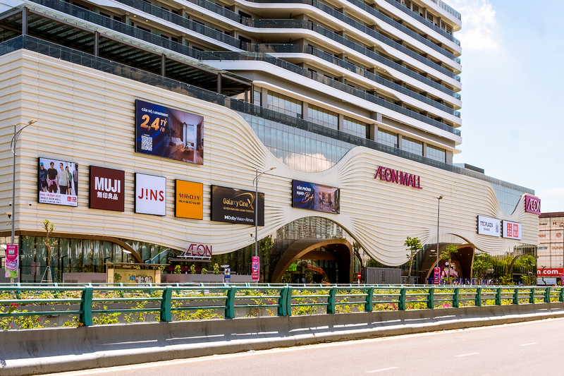 Đại diện AEON MALL Việt Nam cho biết, trong quá trình xây dựng, dự án tối ưu sử dụng các vật liệu thân thiện với môi trường. Ảnh: Bình An