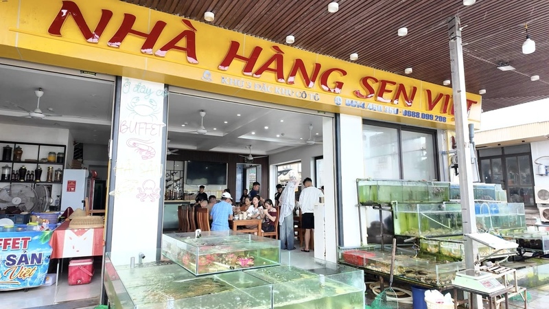 Nhà hàng tại đặc khu Cô Tô, tỉnh Quảng Ninh phục vụ nhu cầu của du khách lưu trú. Ảnh: TB