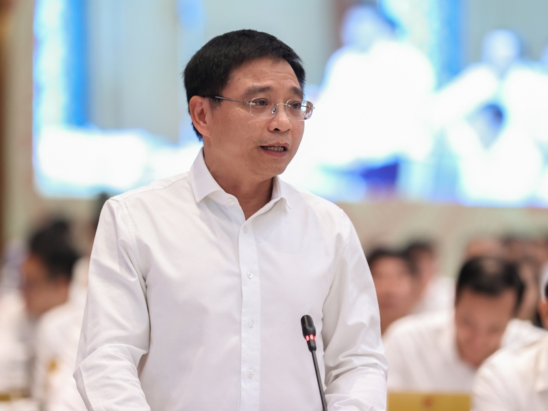 Phó Thủ tướng Nguyễn Văn Thắng phát biểu tại phiên họp Chính phủ thường kỳ tháng 6/2026 và Hội nghị trực tuyến Chính phủ với các địa phương - Ảnh: VGP/Nhật Bắc