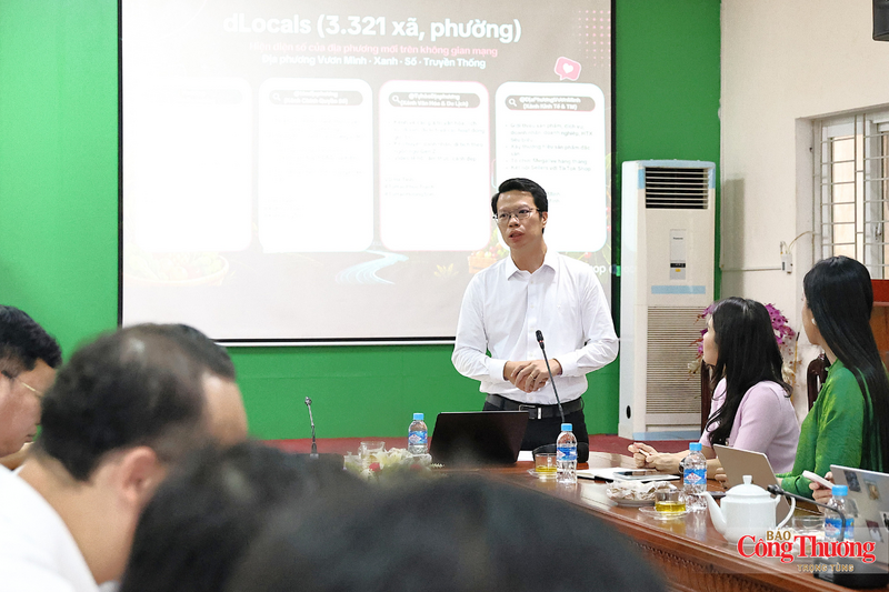 Công ty TNHH Công nghệ TikTok Việt Nam đã giới thiệu về chương trình Địa phương số (dLocals), các sáng kiến TikTok đồng hành trong phát triển kinh tế địa phương. Ảnh: Trọng Tùng