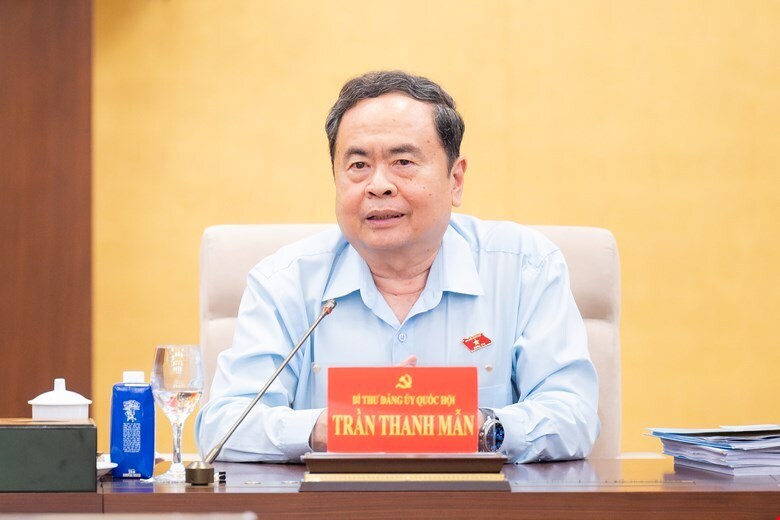 Bí thư Đảng ủy Quốc hội, Chủ tịch Quốc hội Trần Thanh Mẫn chủ trì Hội nghị.