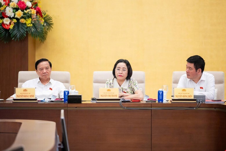 Các Phó Chủ tịch Quốc hội tại cuộc họp.