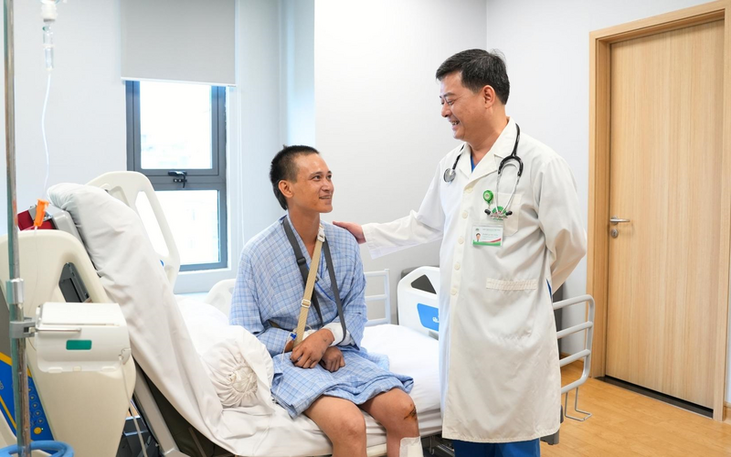 Bệnh nhân phục hồi tốt và được ra viện sau hơn 1 tuần điều trị