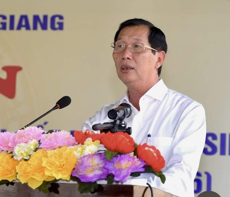 Ông Lê Văn Phước - Phó Chủ tịch UBND tỉnh An Giang phát biểu tại buổi lễ. Ảnh: Phương Vũ