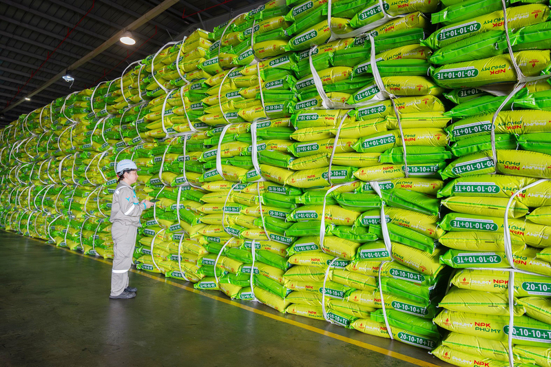 Tiêu thụ NPK Phú Mỹ ước đạt 144,2 nghìn tấn, ước vượt 45% kế hoạch 6 tháng, tương đương khoảng 80% kế hoạch năm và gần bằng mức thực hiện của cả năm 2025. Ảnh: PVFCCo – Phú Mỹ