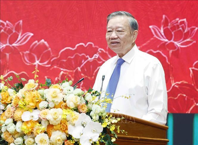 Tổng Bí thư, Chủ tịch nước Tô Lâm phát biểu chỉ đạo. Ảnh: Thống Nhất/TTXVN