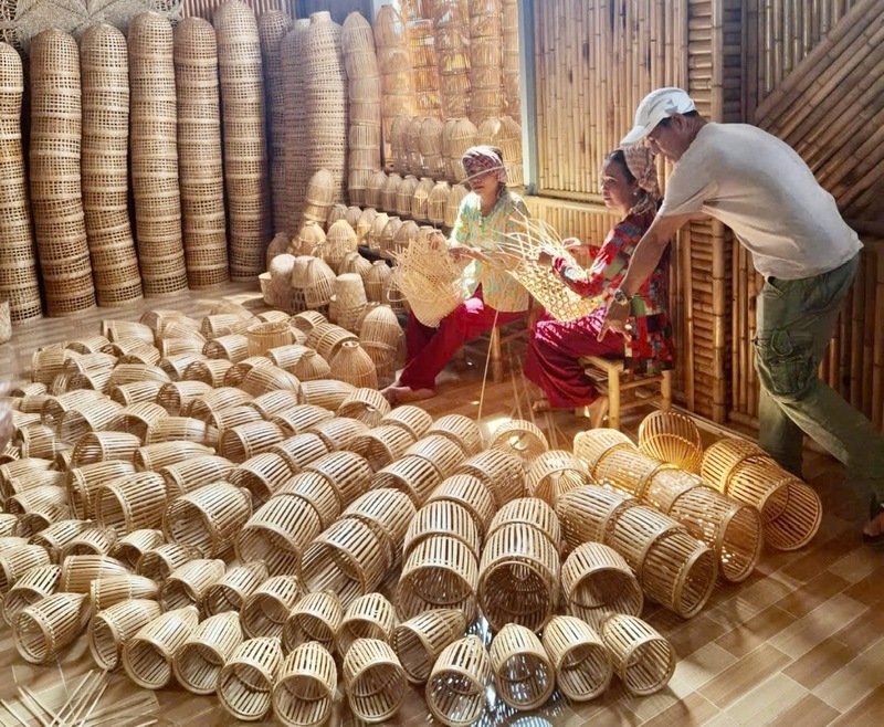 Hợp tác xã tạo việc làm cho hơn 200 lao động, trong đó khoảng 85% là người dân tộc Khmer. Ảnh: Thuỷ Tuyết.