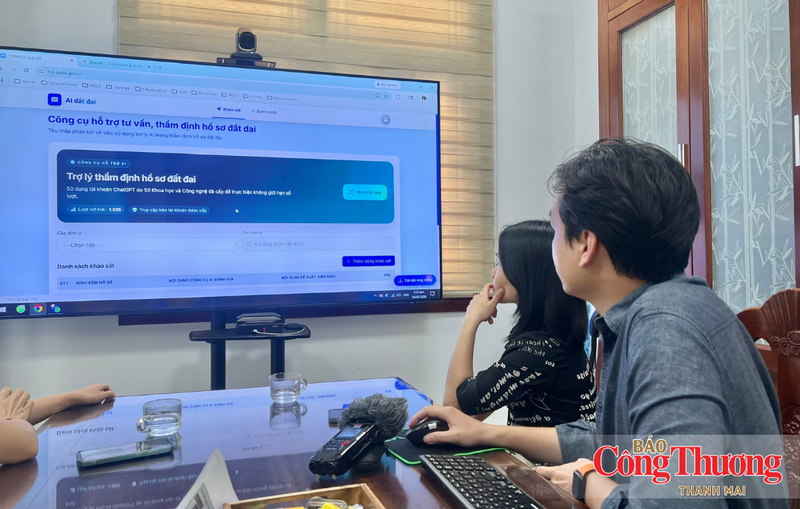 Gia Lai triển khai công cụ AI hỗ trợ thẩm định hồ sơ thủ tục hành chính lĩnh vực đất đai góp phần cải thiện hiệu suất thực thi công vụ.