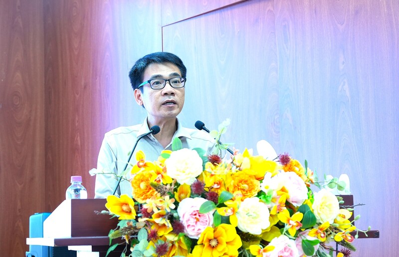Ông Lê Quốc Thành - Phó Giám đốc Sở Tài chính tỉnh Khánh Hòa phát biểu tại toạ đàm. Ảnh: SAV