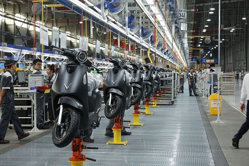 Xe máy sản xuất trong nước đạt mức cao kỷ lục trong nửa đầu năm 2026. Ảnh: VinFast