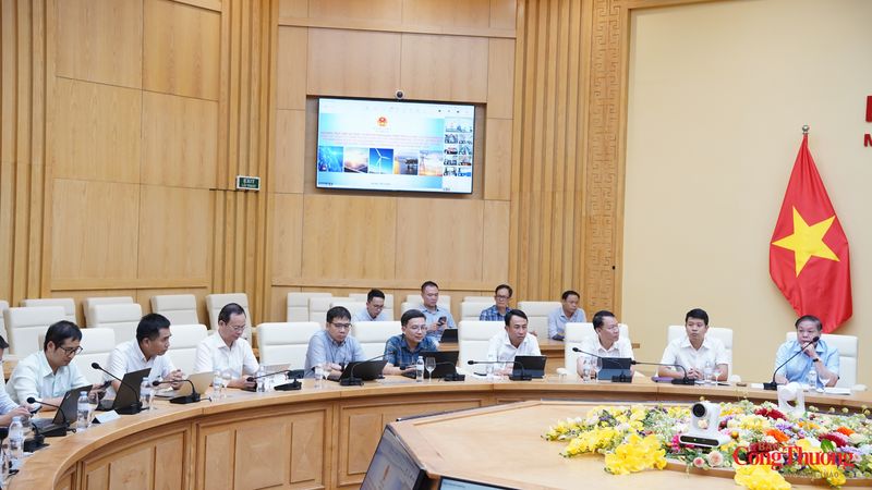 Các đại biểu tham gia hội nghị tại điểm cầu trung tâm Bộ Công Thương