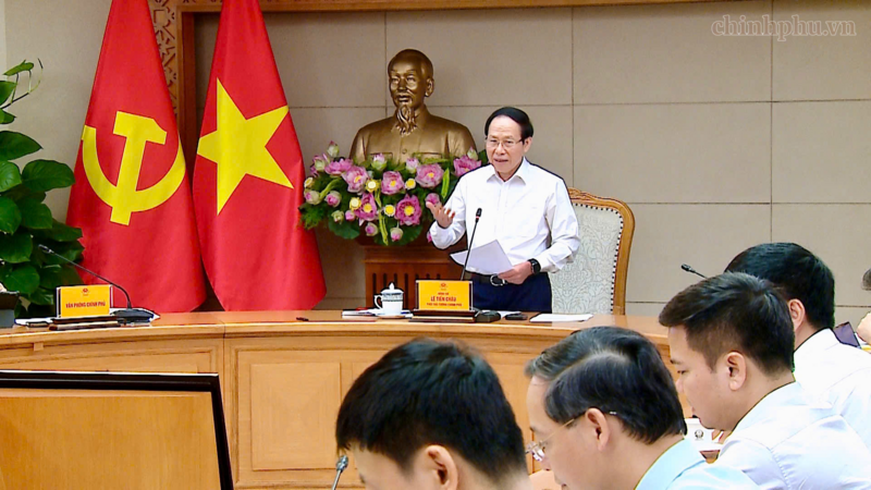Phó Thủ tướng Lê Tiến Châu gợi ý thêm một số vấn đề trọng tâm để các đại biểu thảo luận. Ảnh: VGP/Thu Sa