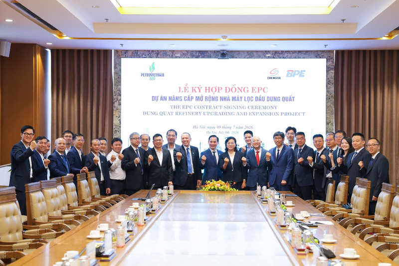 BSR cùng Liên danh nhà thầu EPC quyết tâm thực hiện thành công Dự án Nâng cấp mở rộng Nhà máy Lọc dầu Dung Quất. Ảnh: BSR