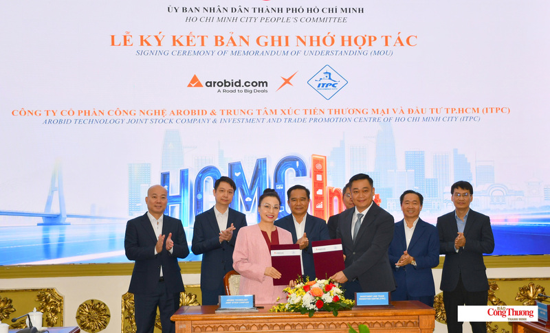 Ký kết hợp tác giữa Trung tâm Xúc tiến Thương mại và Đầu tư TP. Hồ Chí Minh và Arobid.com nhằm tăng cường phối hợp trong công tác quản lý, vận hành và khai thác HCMCInvest theo hướng hiệu quả, thực chất và có cơ chế theo dõi, đo lường kết quả, tại sự kiện.