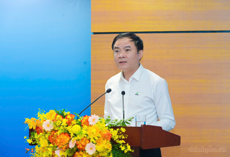 Chủ tịch HĐTV Petrovietnam Lê Ngọc Sơn phát biểu tại hội nghị. Ảnh: VGP/Vũ Phong