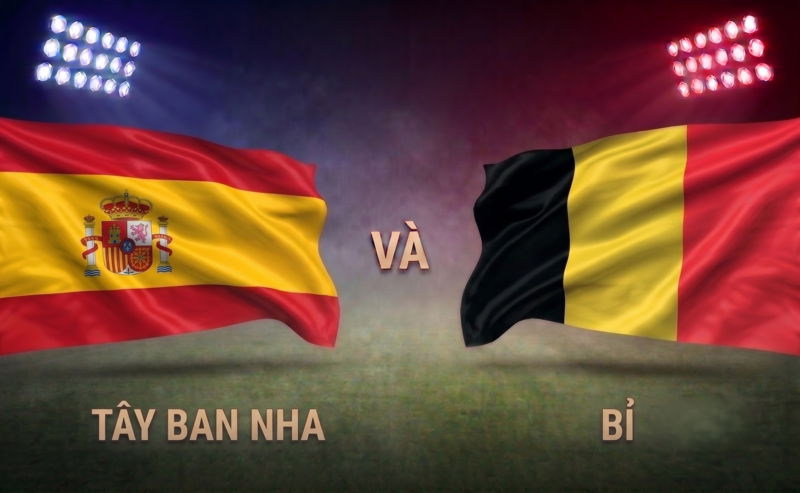 Trận Tây Ban Nha vs Bỉ diễn ra vào lúc 02h00 ngày 11/7 (Hình ảnh được tạo bởi AI).