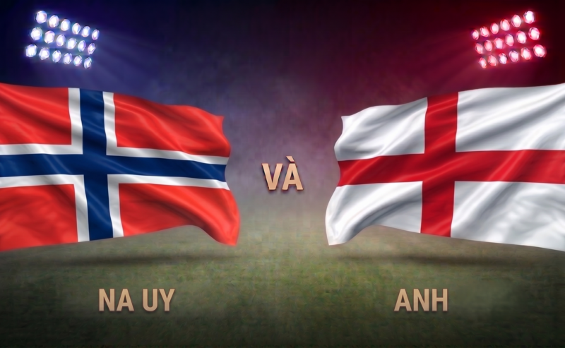 Trận Na Uy vs Anh diễn ra vào lúc 04h00 ngày 12/7 (Hình ảnh được tạo bởi AI).