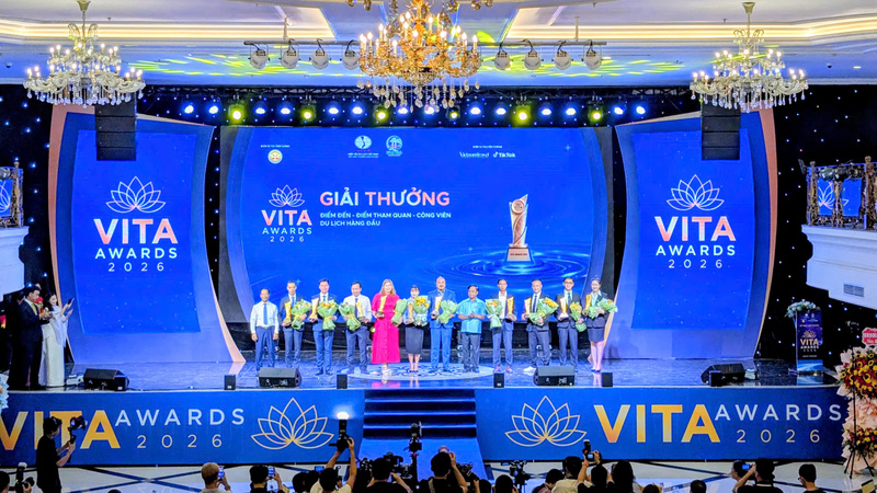 Lễ trao Giải thưởng VITA Awards 2026. Ảnh: Hiệp hội Du lịch Việt Nam.