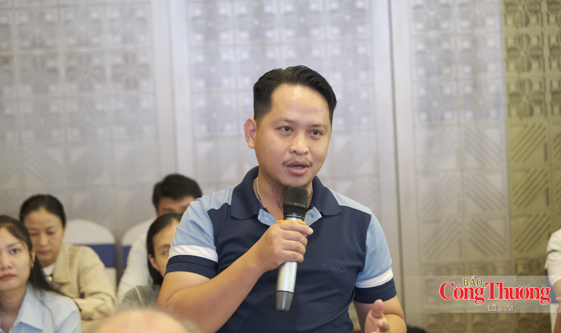 Đại diện các doanh nghiệp trao đổi ý kiến tại hội nghị.