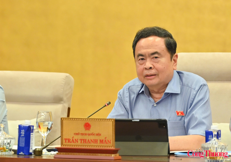 Chủ tịch Quốc hội Trần Thanh Mẫn phát biểu tại phiên họp, cho ý kiến về dự án Luật Dầu khí (sửa đổi).