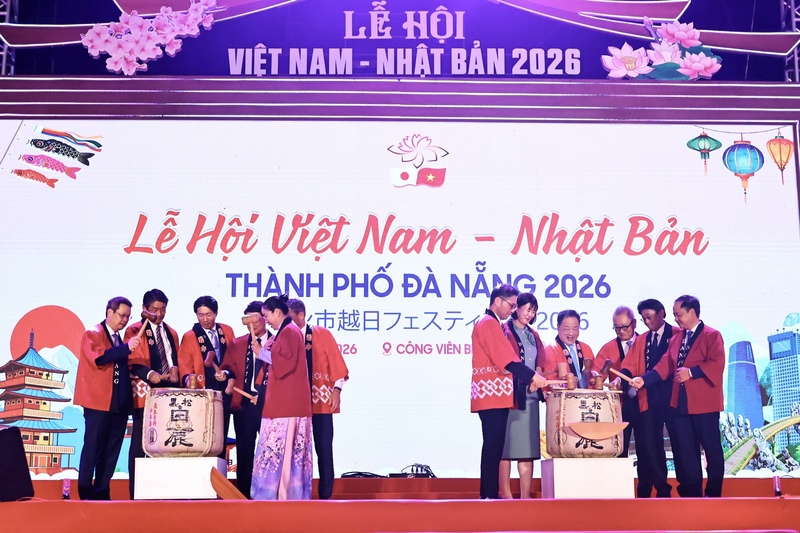 Khai mạc Lễ hội Việt Nam - Nhật Bản thành phố Đà Nẵng 2026. Ảnh: Diễm Phúc
