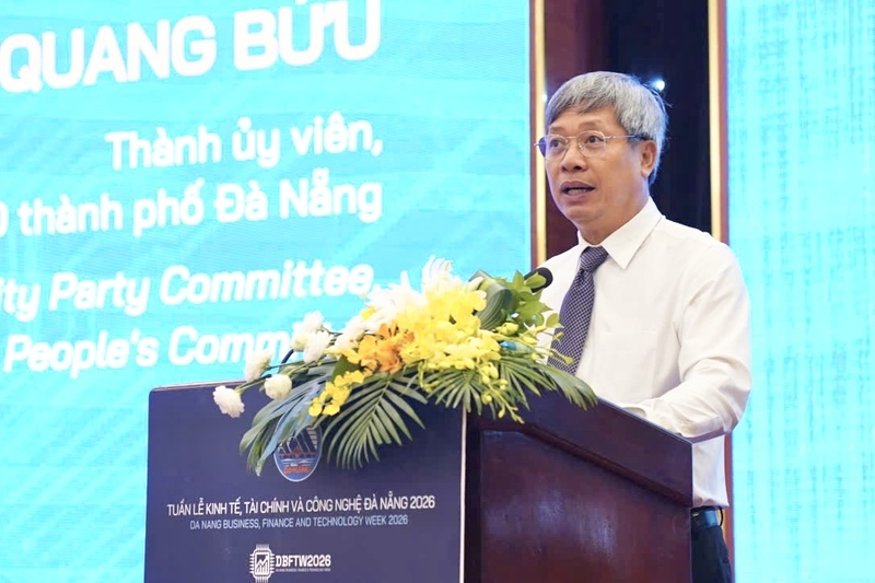 Ông Hồ Quang Bửu, Phó Chủ tịch UBND TP. Đà Nẵng phát biểu khai mạc. Ảnh: Diễm Phúc