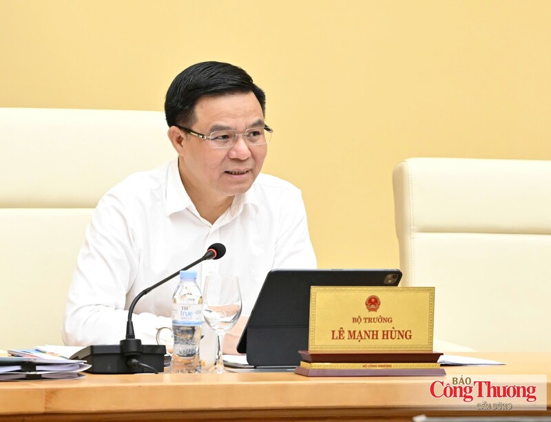 Bộ trưởng Bộ Công Thương Lê Mạnh Hùng chủ trì hội nghị