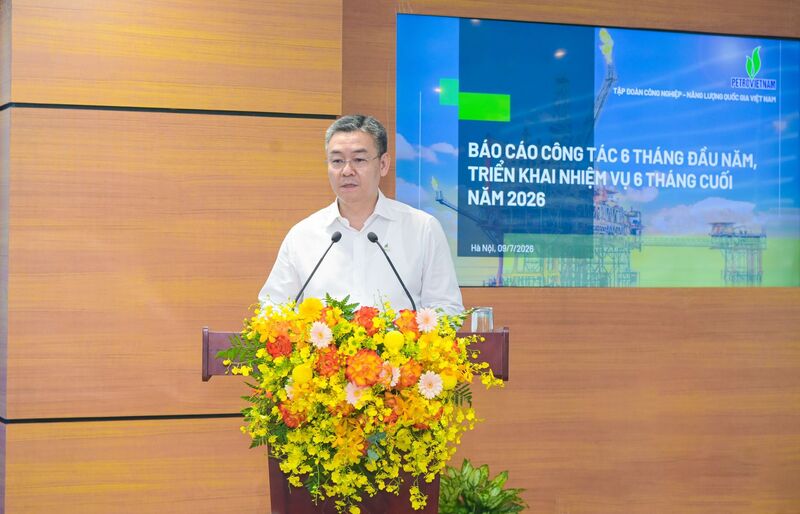 Tổng Giám đốc Petrovietnam Lê Mạnh Cường phát biểu - Ảnh: Petrovietnam