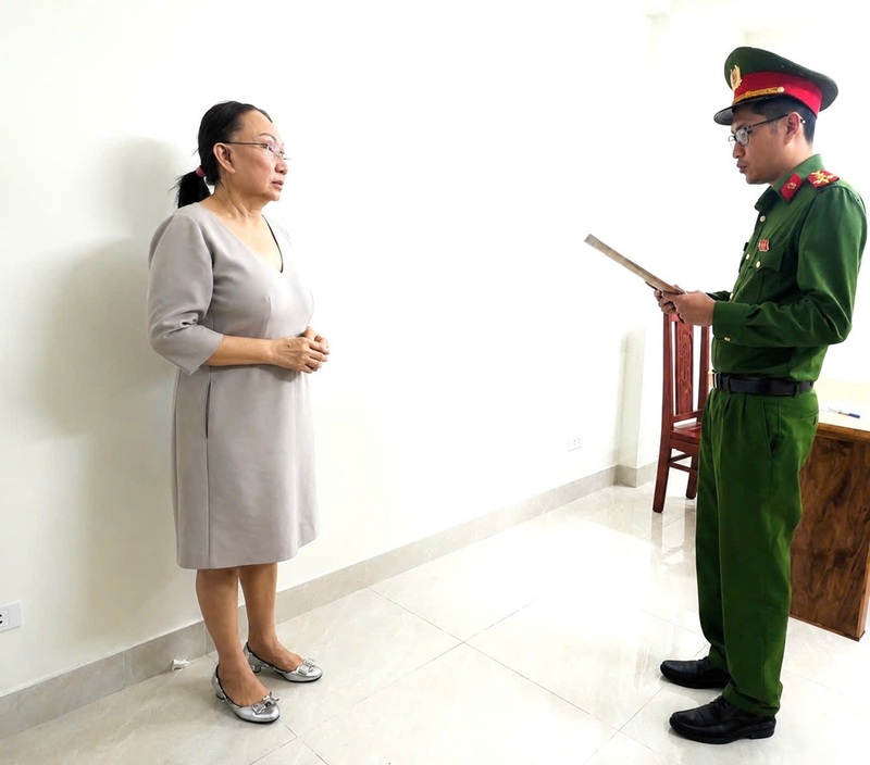 Đối tượng Lê Thị Ngọc Mỹ (chủ tiệm vàng Kim Lý). Ảnh: Công an Thanh Hóa