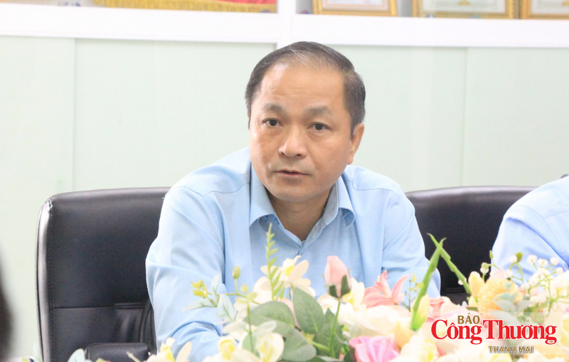 Ông Đào Duy Anh, Phó Cục trưởng Cục Đổi mới sáng tạo, Chuyển đổi xanh và Khuyến công phát biểu tại buổi làm việc.