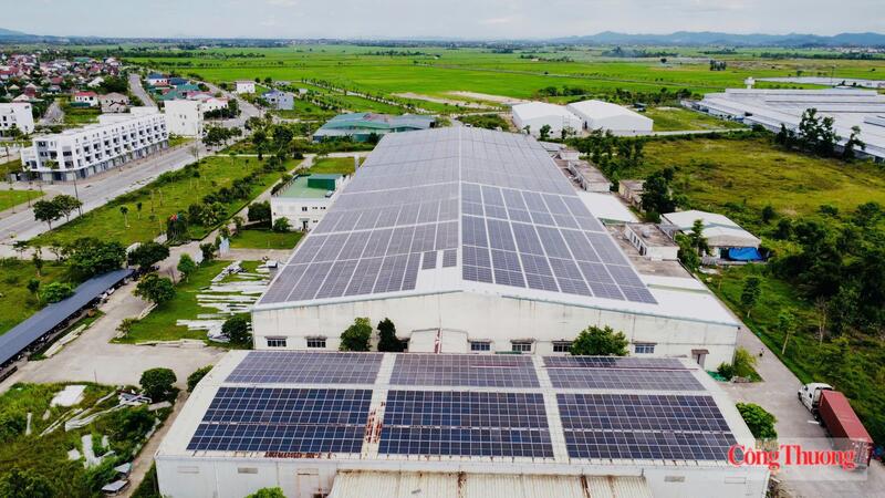 Hệ thống điện mặt trời mái nhà với công suất 4 MWp của Công ty CP Sợi Nghệ Tĩnh