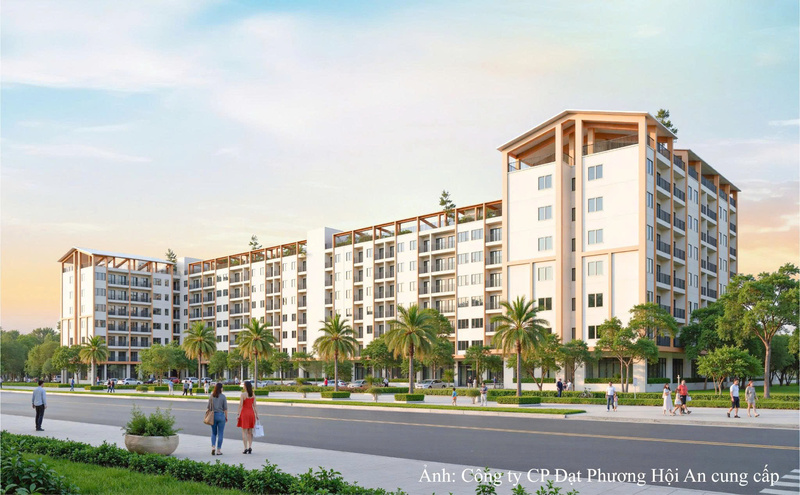 Phối cảnh mô hình Nhà ở xã hội tại Khu đô thị Cồn Tiến, phường Hội An Đông