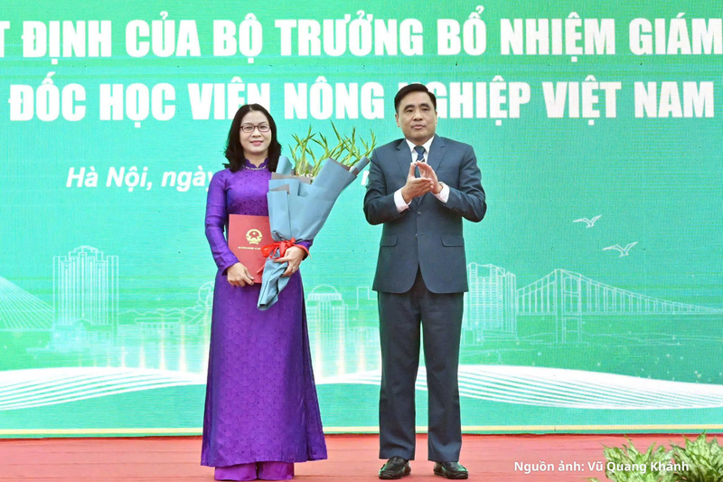 GS.TS Nguyễn Thị Lan tiếp tục giữ chức Giám đốc Học viện Nông nghiệp Việt Nam.