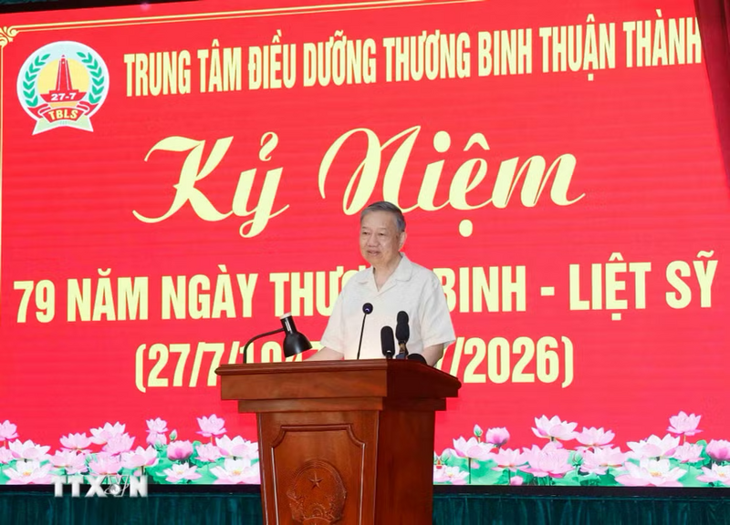 Tổng Bí thư, Chủ tịch nước Tô Lâm phát biểu. (Ảnh: Thống Nhất/TTXVN)
