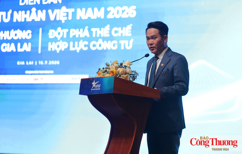 Chủ tịch Hội Doanh nhân trẻ Việt Nam Đặng Hồng Anh phát biểu khai mạc.