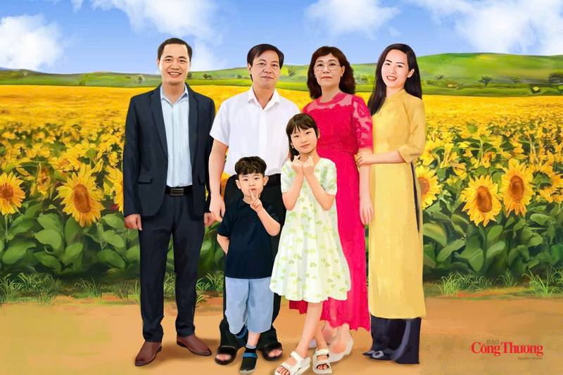 Bức ảnh được phục dựng sau ngày liệt sĩ Đỗ Anh mất để làm bức ảnh lưu niệm của gia đình.
