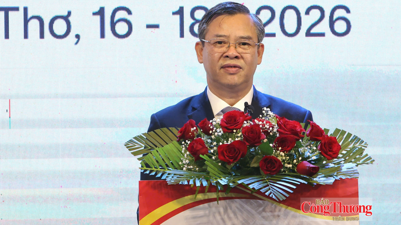Ông Trương Cảnh Tuyên - Chủ tịch UBND TP. Cần Thơ, phát biểu tại hội nghị.