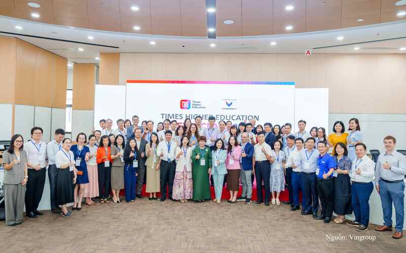 Hội thảo “Từ dữ liệu đến vị thế: Nghiên cứu, phát triển bền vững và sự hiện diện toàn cầu của đại học Việt Nam” do VinUni và Times Higher Education phối hợp tổ chức.