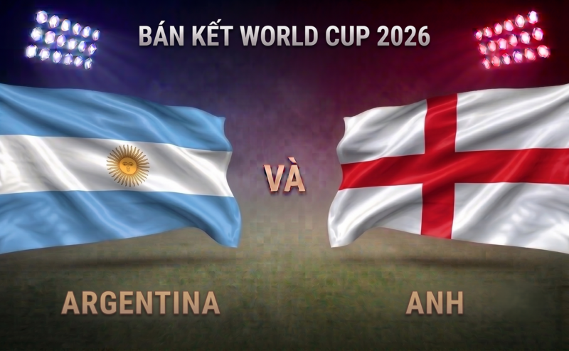 Argentina và Anh có trận đấu đầy kịch tính (Ảnh được tạo bởi AI).