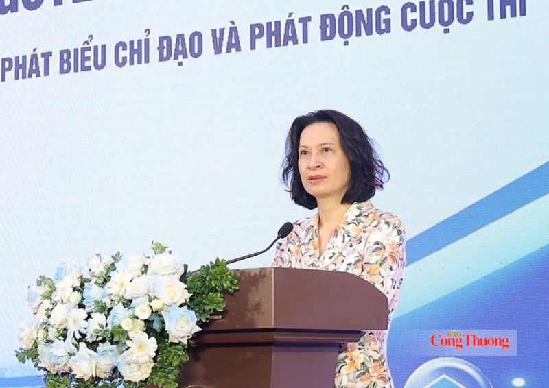 Thứ trưởng Bộ Y tế Nguyễn Thị Liên Hương phát biểu tại lễ phát động - Ảnh: Tuấn Dũng