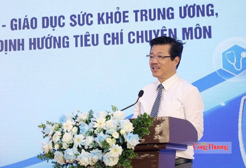 Ông Vũ Mạnh Cường - Giám đốc Trung tâm Truyền thông, Giáo dục sức khỏe Trung ương, Trưởng Ban Giám khảo - Ảnh: Tuấn Dũng