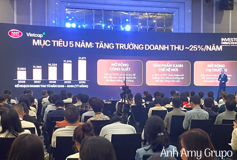 Nhiều mục tiêu tăng trưởng của Amy Grupo được giới thiệu với các nhà đầu tư