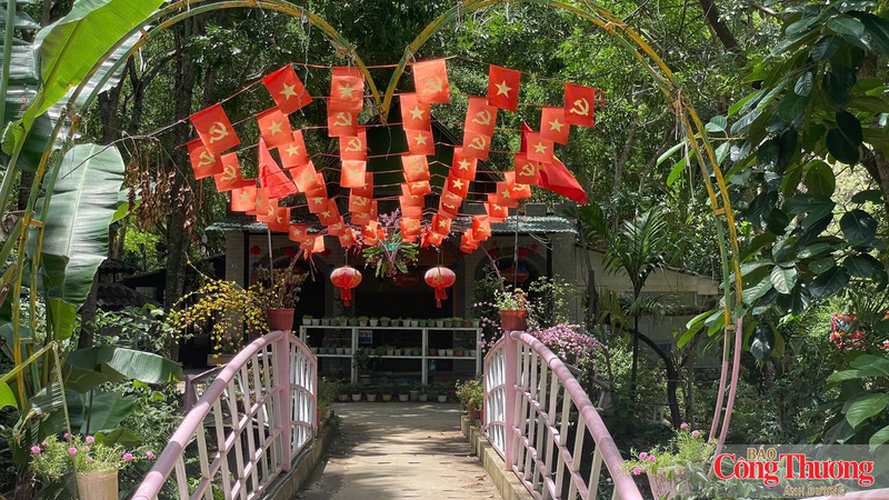 Khu du lịch được trang trí bắt mắt
