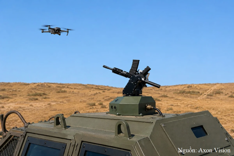 Israel phát triển hệ thống mới để đối phó UAV FPV cáp quang. Ảnh: Axon Vision